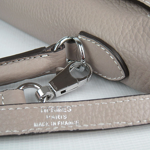 7A Replica Hermes Kelly 32cm Togo Leather Bag Grey 6108 - Click Image to Close
